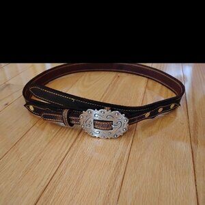 Western Belt and Buckle Distressed Leather Handmade 🤠 🐎🐴